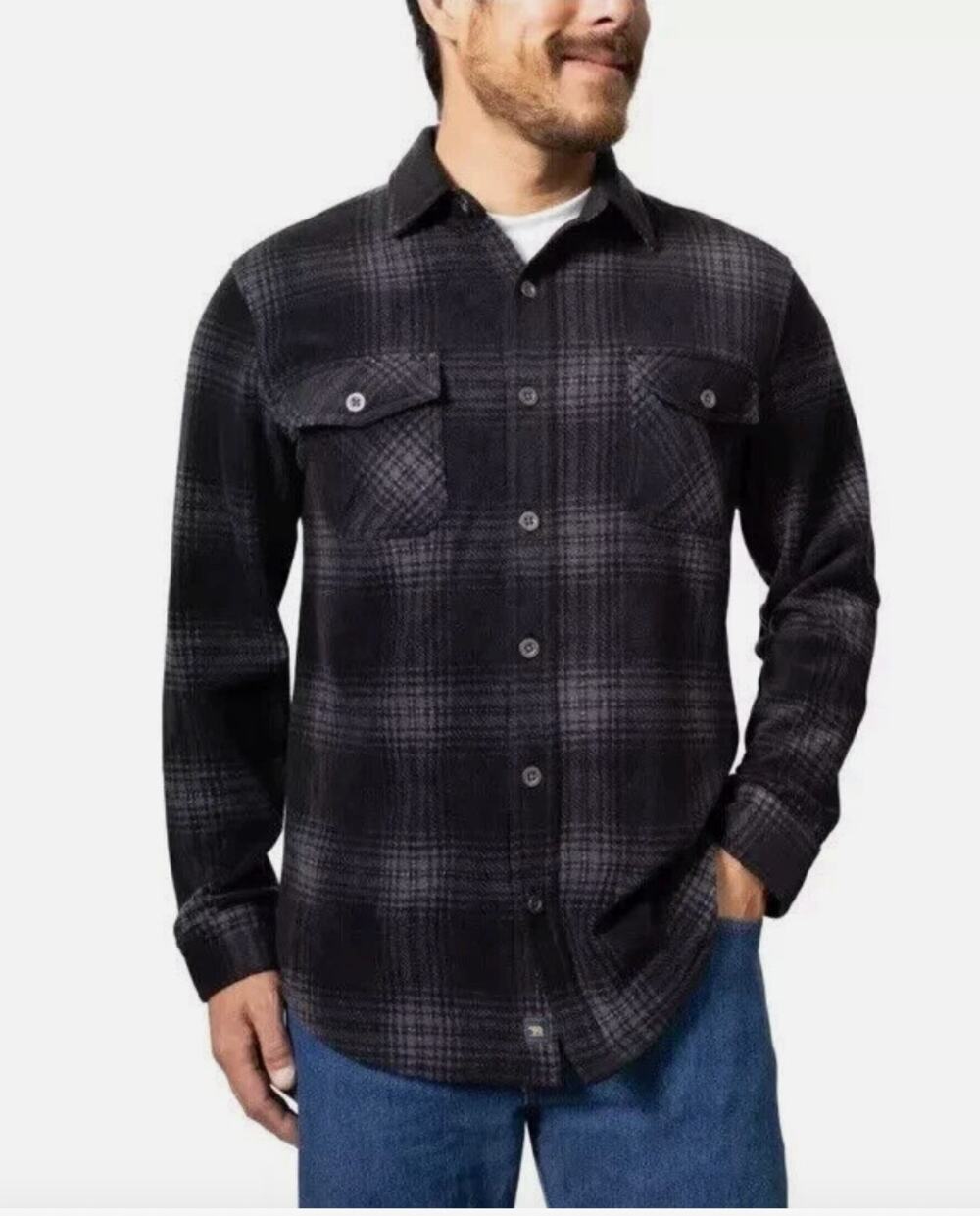 Freedom Foundry Men's Lightweight Fleece Shirt Jacket Medium